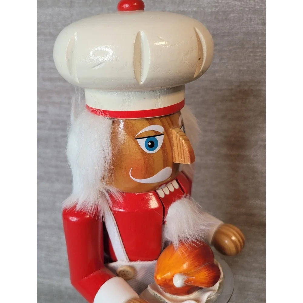 Vintage Target 2005 Wooden Nutcracker Bon Appetit Thanksgiving Turkey Limited Ed